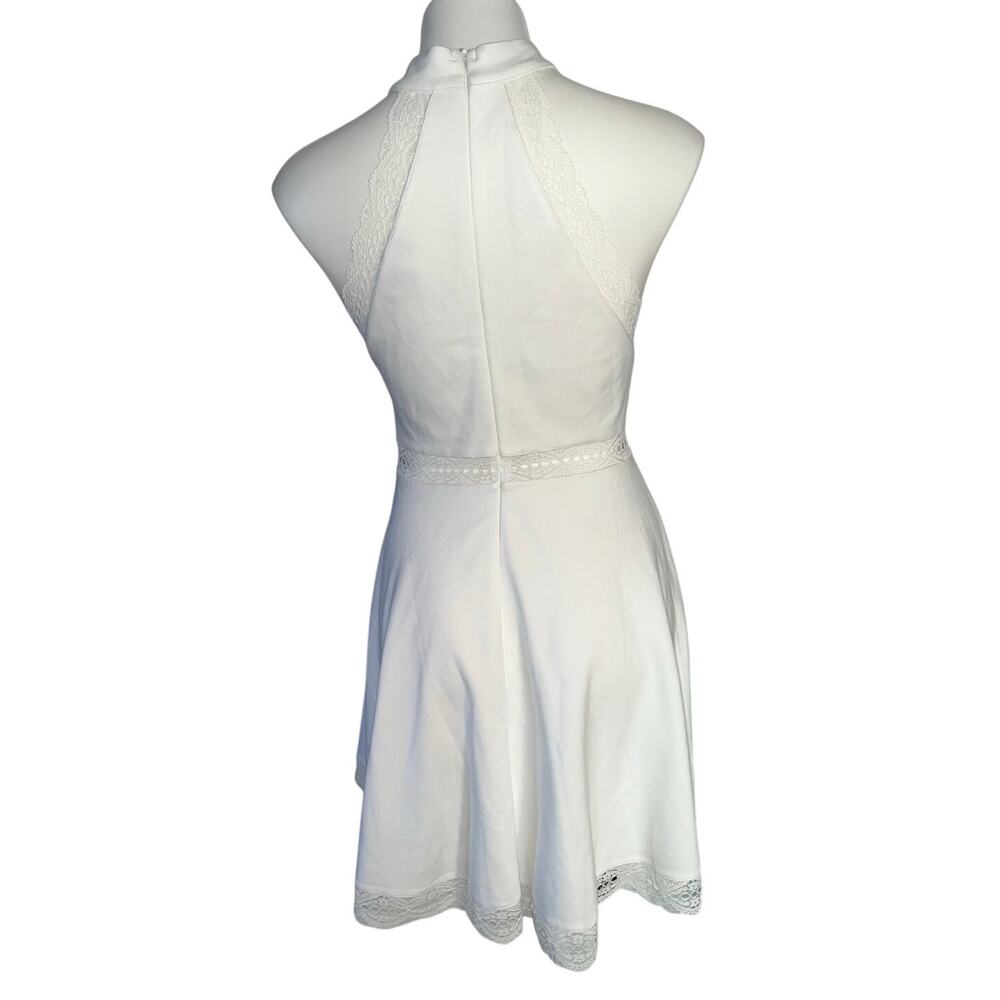 Lulus women’s New white halter reach out my hand skater dress - Picture 4 of 15